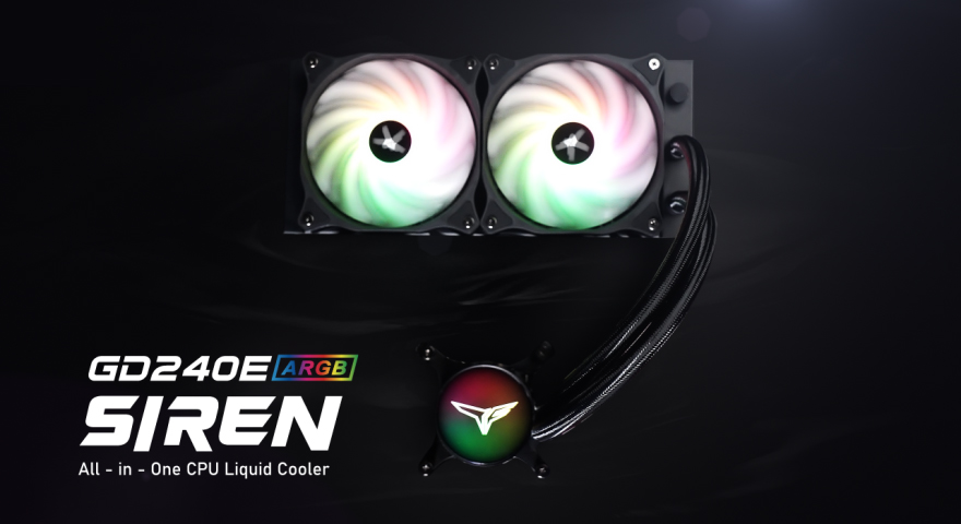 T-FORCE SIREN GD240E All-in-One ARGB CPU Liquid Cooler