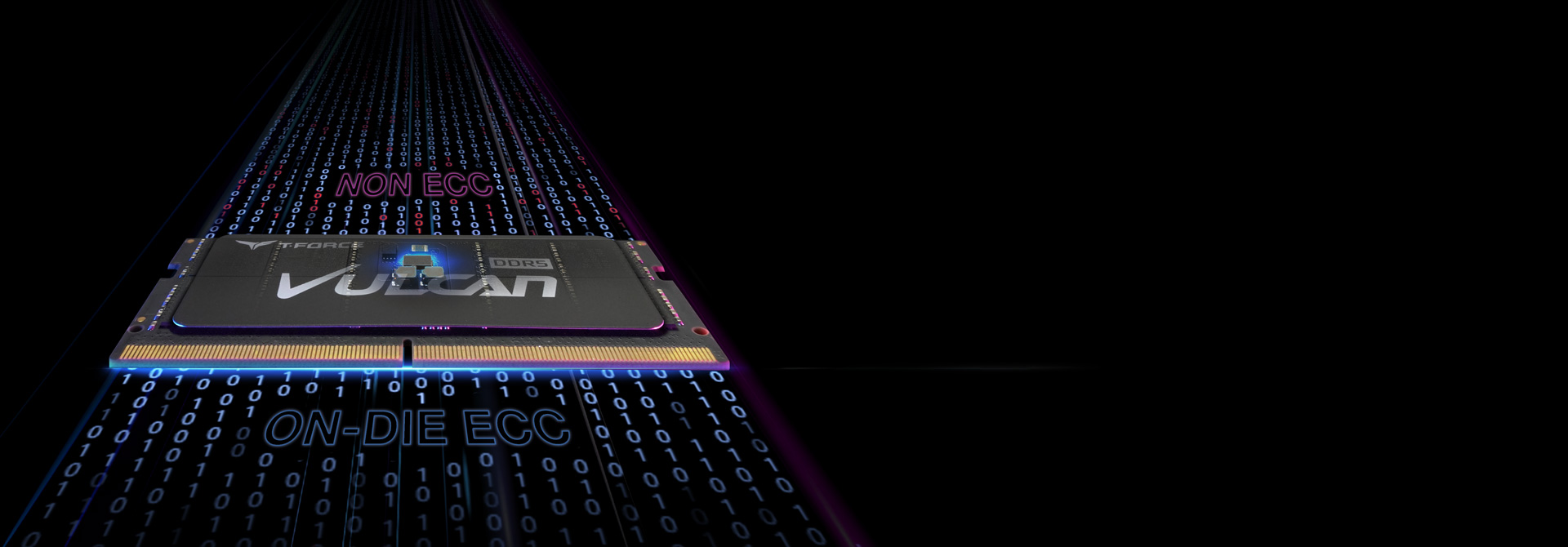 Power management IC chip and On-die ECC error-correction mechanism