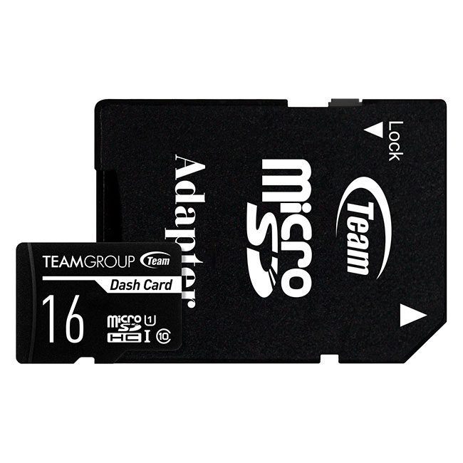 Dash Micro SDHC UHS-I U1 C10 Memory Card 16GB with 1 Adapter