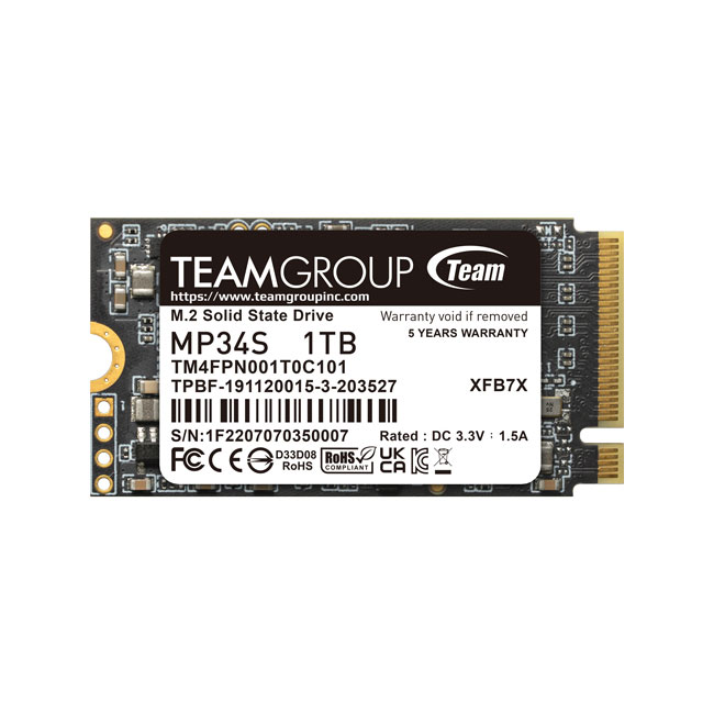 MP34S M.2 PCIe SSD