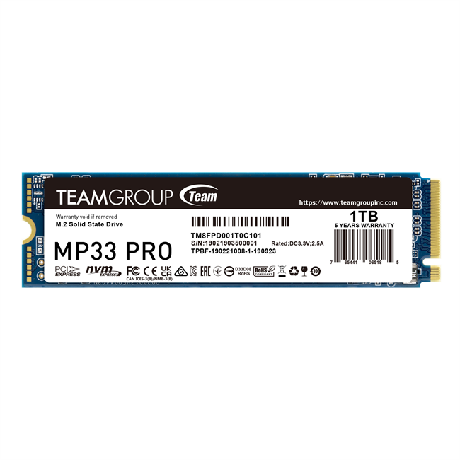 MP33 PRO M.2 PCIe SSD 1TB