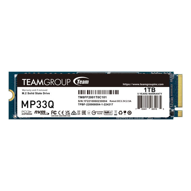 MP33Q M.2 PCIe SSD 1TB