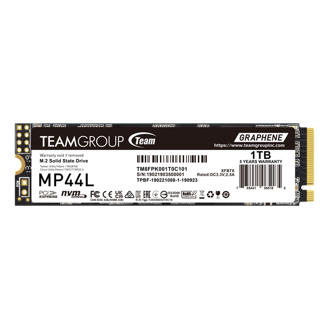 MP44L M.2 PCIe 4.0 SSD 1TB