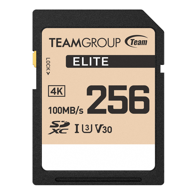 ELITE SDXC UHS-I U3 V30 Memory Card 256GB