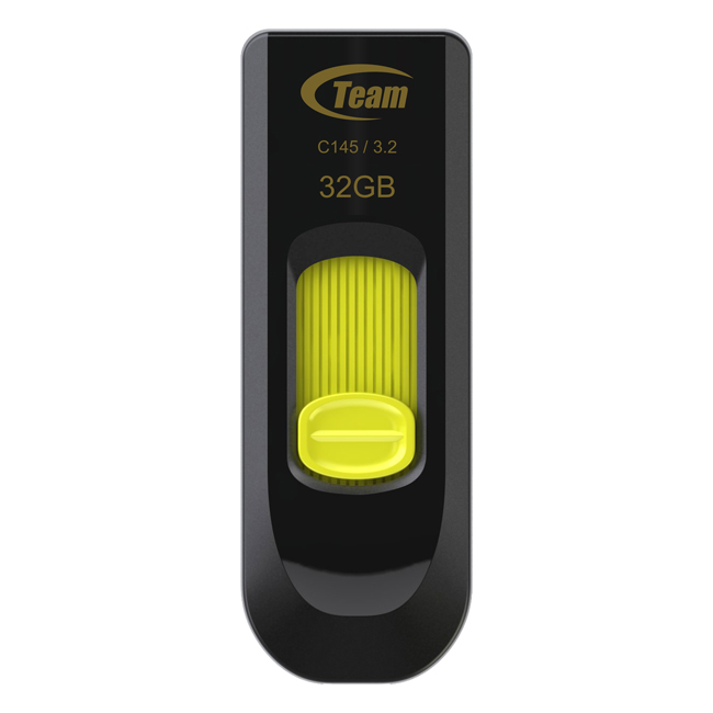 C145 USB 3.2 Gen1 FLASH DRIVE YELLOW 32GB