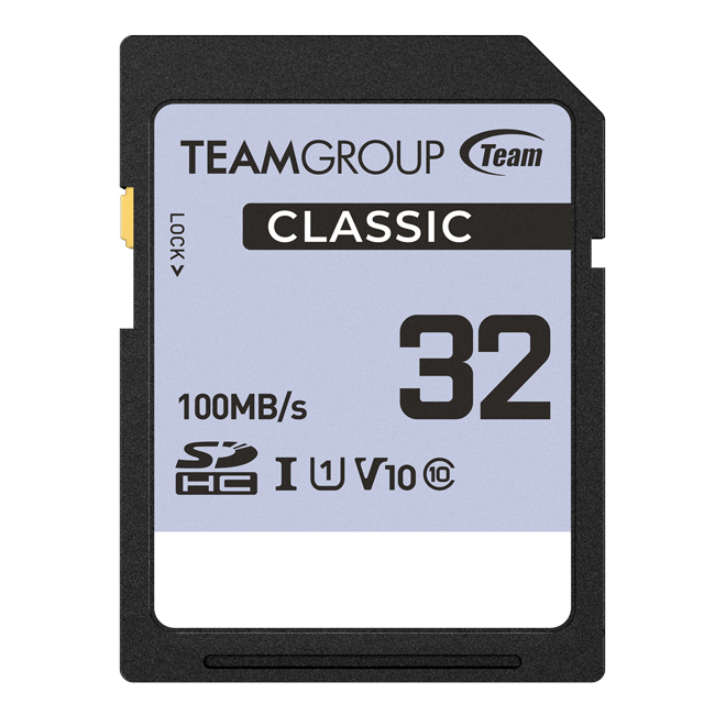 CLASSIC SDHC UHS-I U1 V10 Memory Card