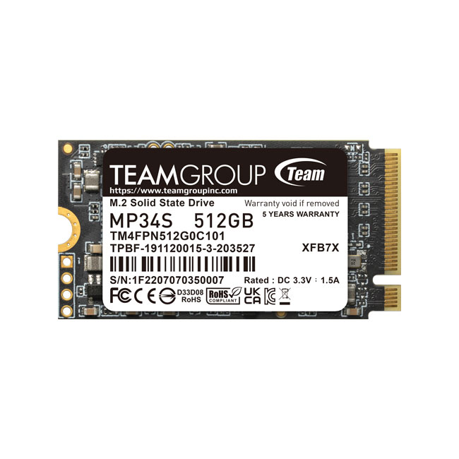 MP34S M.2 PCIe SSD 512GB