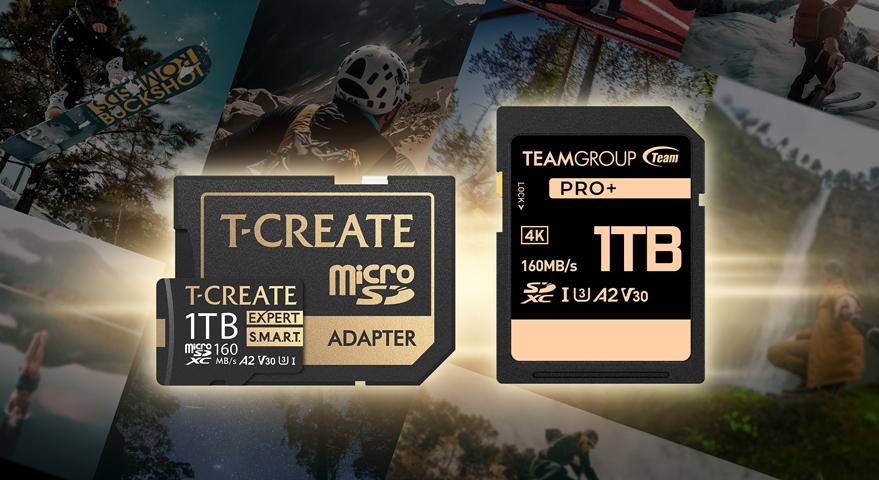 TEAMGROUP launches memory cards T-CREATE EXPERT S.M.A.R.T. MicroSDXC and TEAMGROUP PRO+ SDXC that Covers Diverse Application Needs and Stores Your Cherished Moments