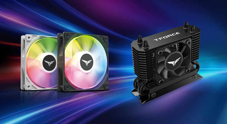 TEAMGROUP Launches Two SSD Cooling Products: The T-FORCE DARK AirFlow I SSD Cooler & RT-X120 ARGB Fan Powerful Cooling for Next-Generation Gen 5 SSDs